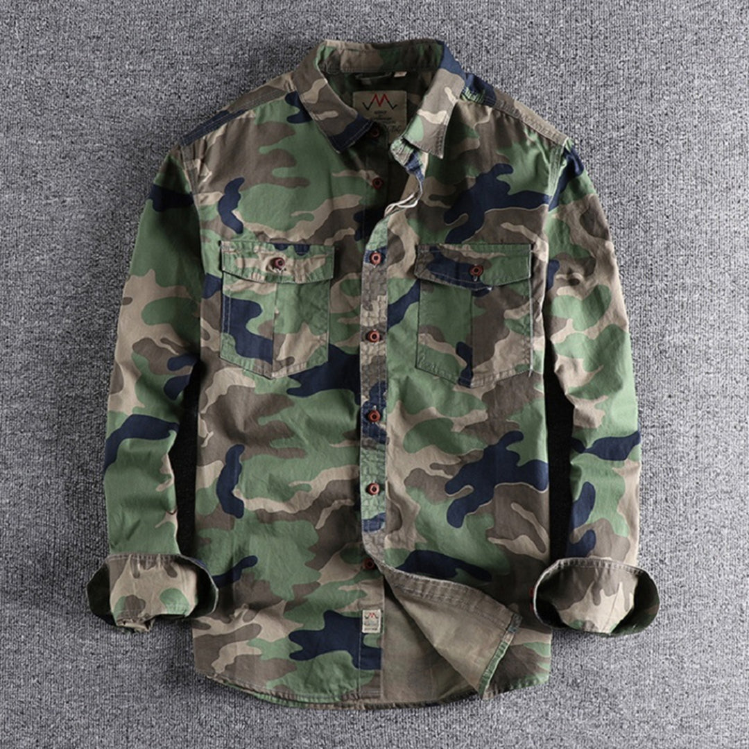 Veenan | Chemise à manches longues camouflage pour hommes