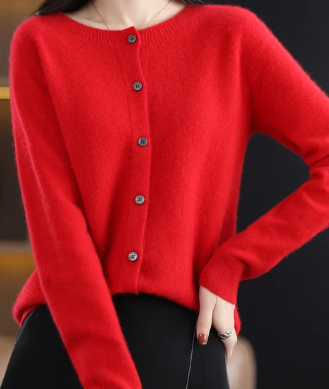 Siorae | Cardigan Col Rond Décontracté pour Femmes