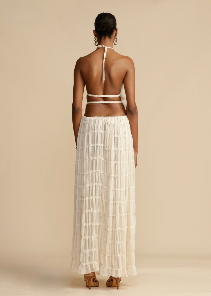 Eettasa | Robe Plissée Dos Nu pour Femmes