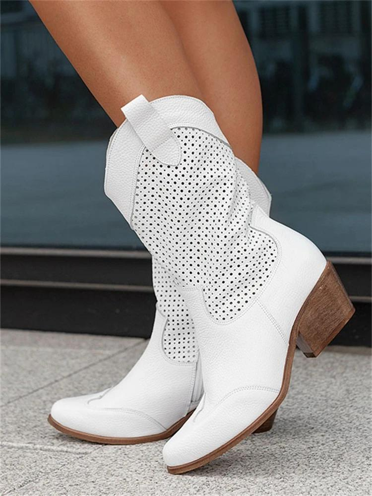 Riellena | Bottes de cowboy respirantes pour femmes