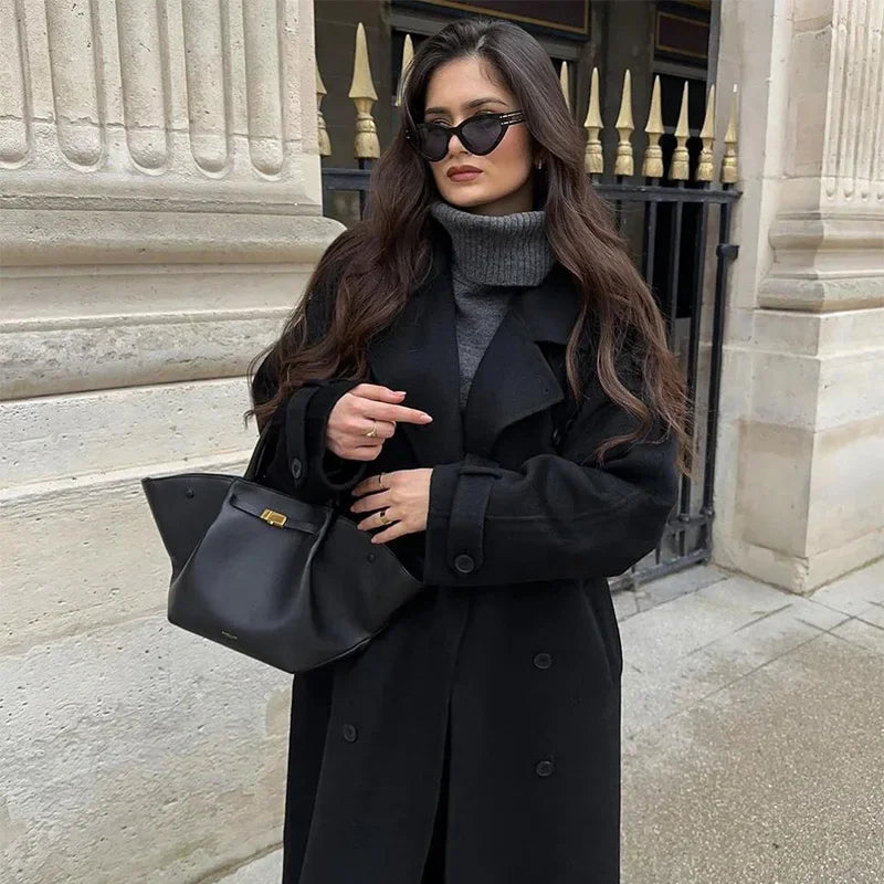 Laaynexa | Élégant Manteau-Trench Urbain pour Femmes