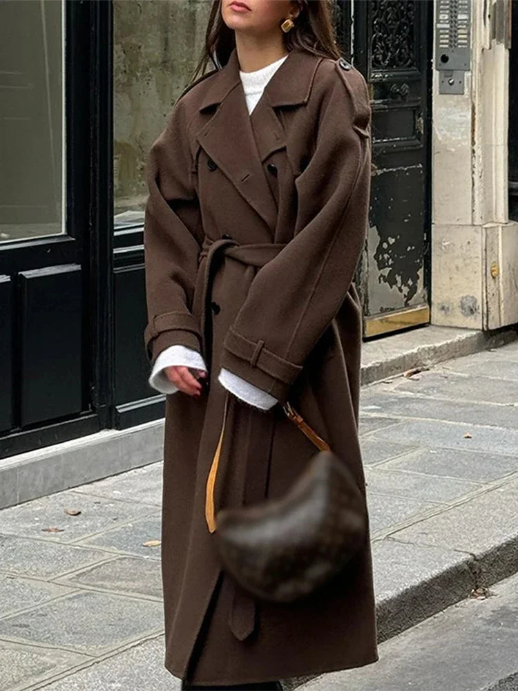 Laaynexa | Élégant Manteau-Trench Urbain pour Femmes