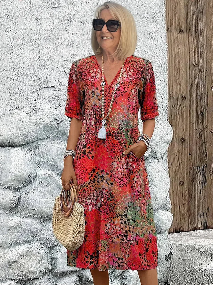 Ainama Boheme Midi Robe d’été – Marcia