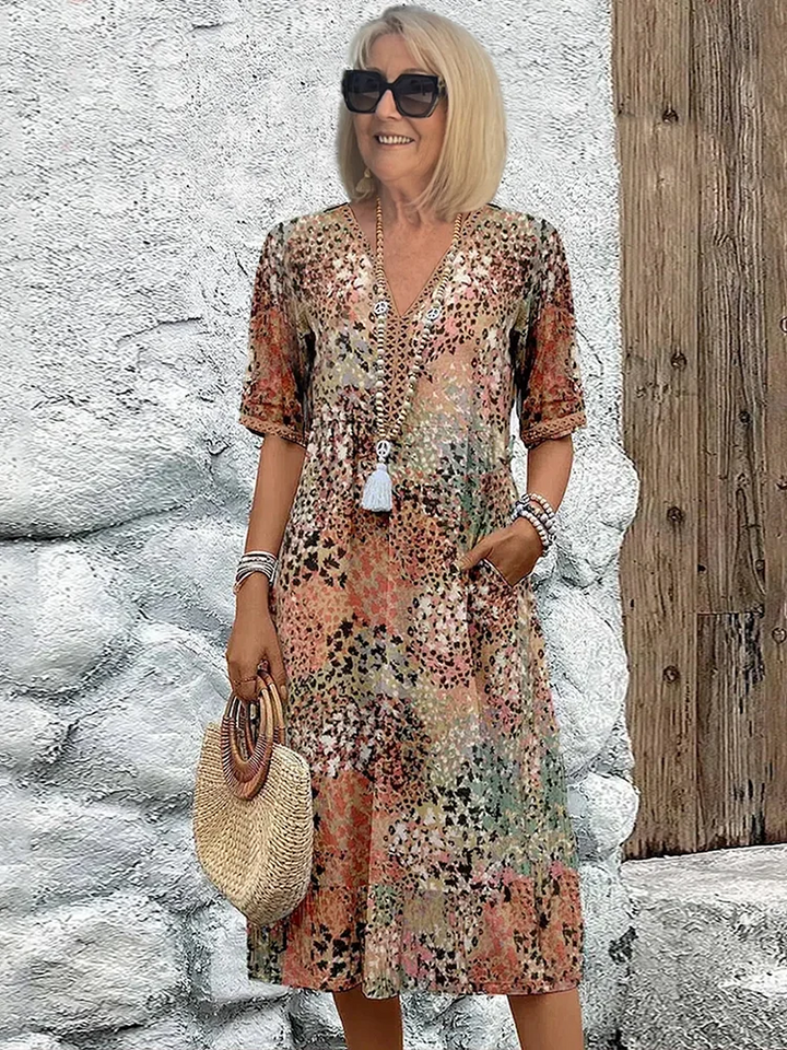 Ainama Boheme Midi Robe d’été – Marcia