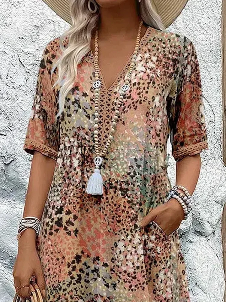 Ainama Boheme Midi Robe d’été – Marcia
