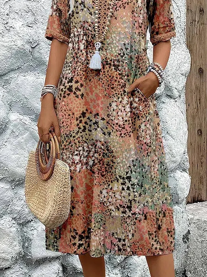 Ainama Boheme Midi Robe d’été – Marcia