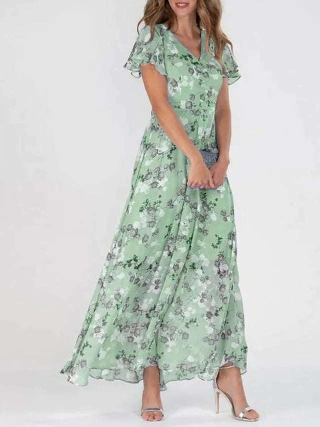 Oarrama Fleurie Maxi Robe d’été – Magdalena