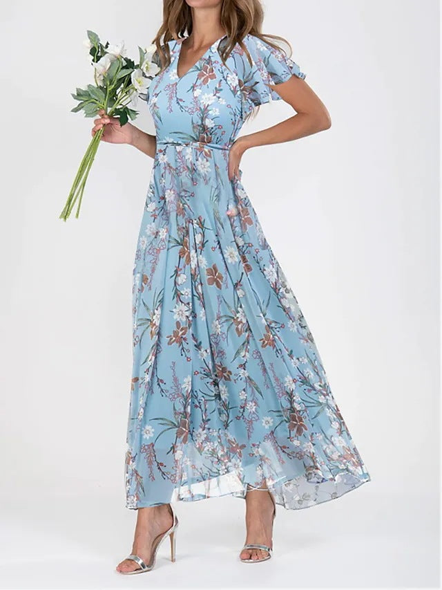 Oarrama Fleurie Maxi Robe d’été – Magdalena