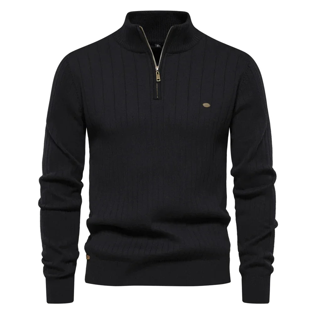 Laoraem | Pull Zippé Chaleureux pour Hommes
