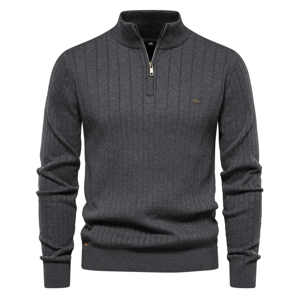 Laoraem | Pull Zippé Chaleureux pour Hommes