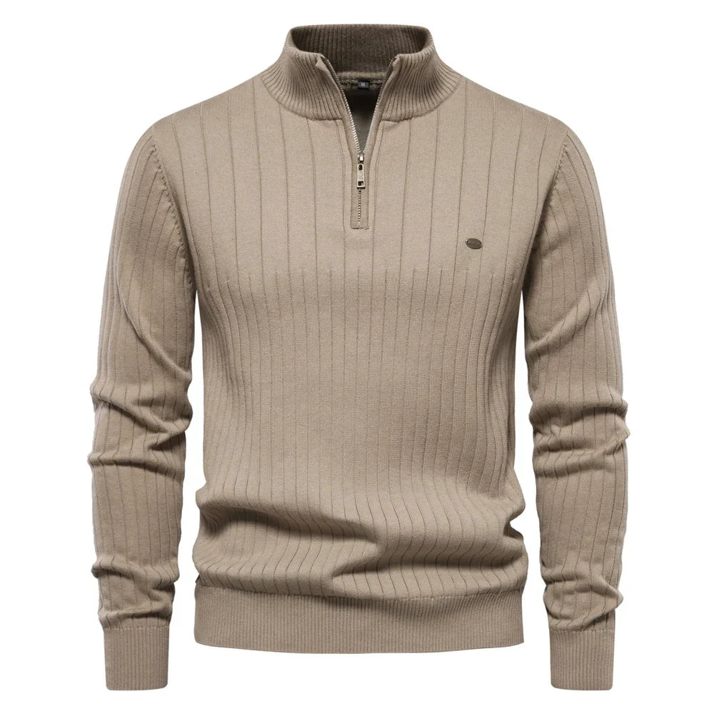 Laoraem | Pull Zippé Chaleureux pour Hommes