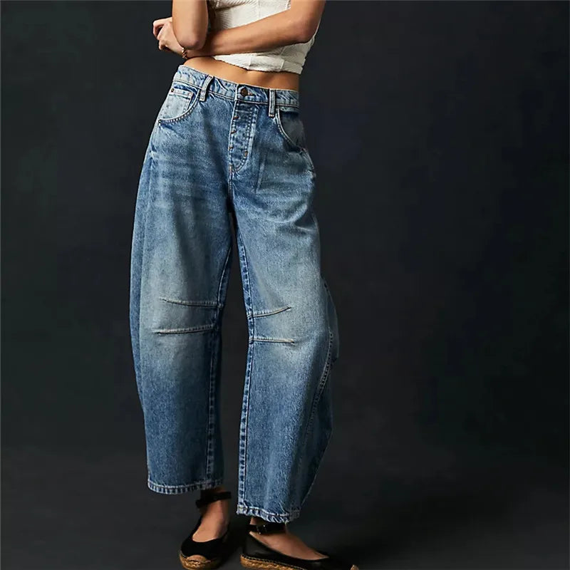 Soayana | Jean taille haute vintage pour femmes