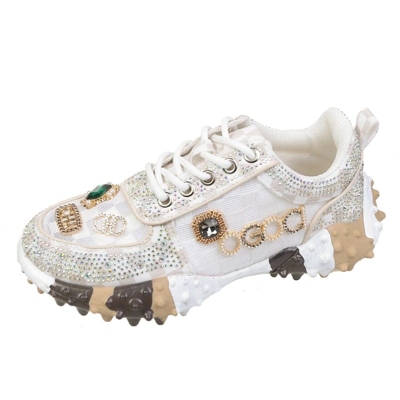 Viriama | Chaussures en diamant strass