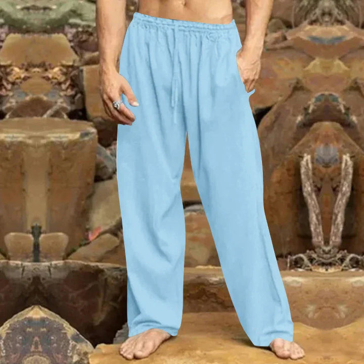 Nionnan | Pantalon de loisirs en lin pour hommes