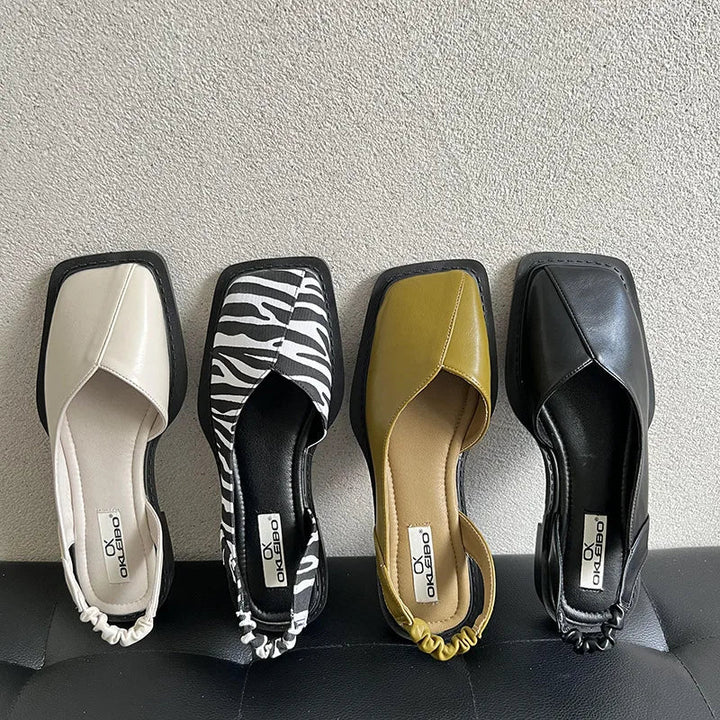 Veonnasa | Chaussures à talons carrés tendance