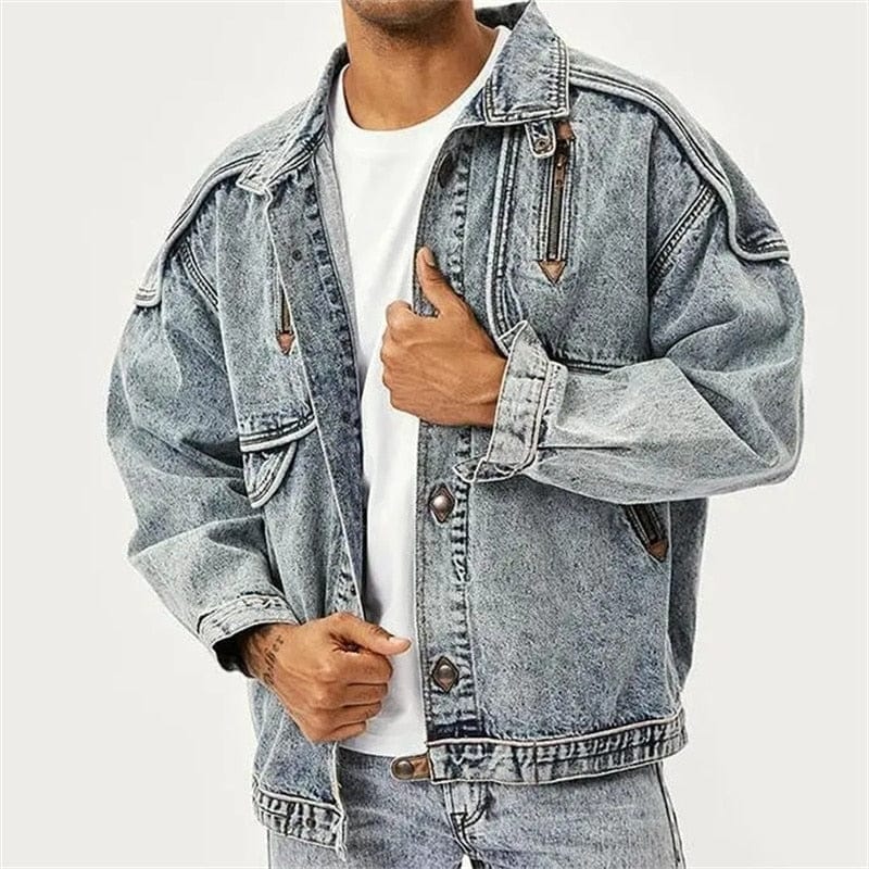 Aayas | Veste en denim moderne pour hommes