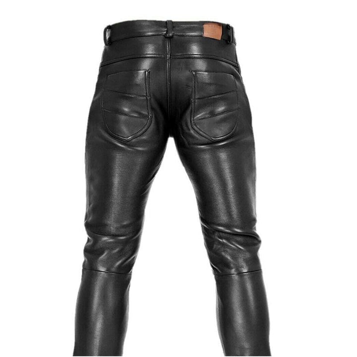 Oonnan | Pantalon en cuir synthétique Slim Fit