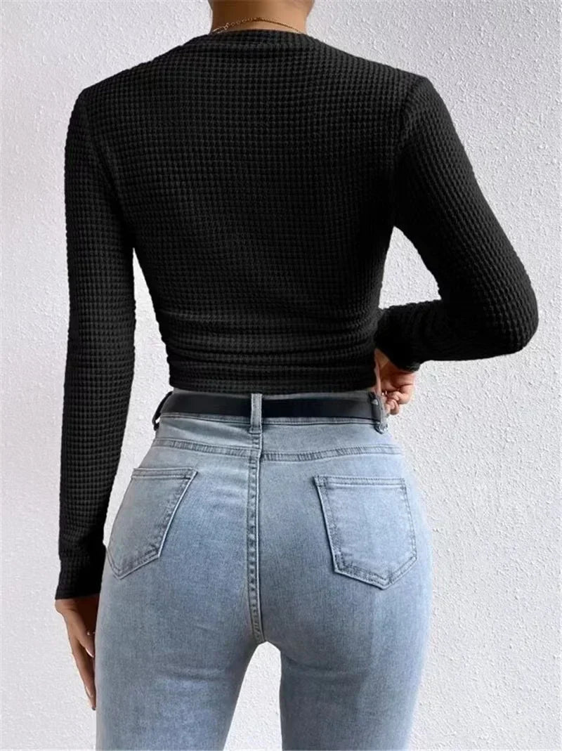 Moinara | T-shirt ajusté manches longues pour femmes