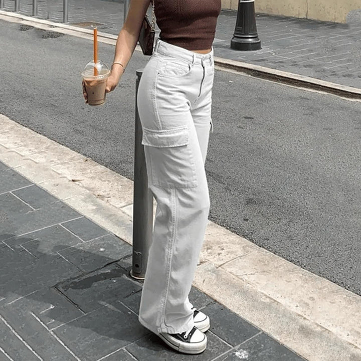 Lalinena | Pantalon cargo chic pour femmes