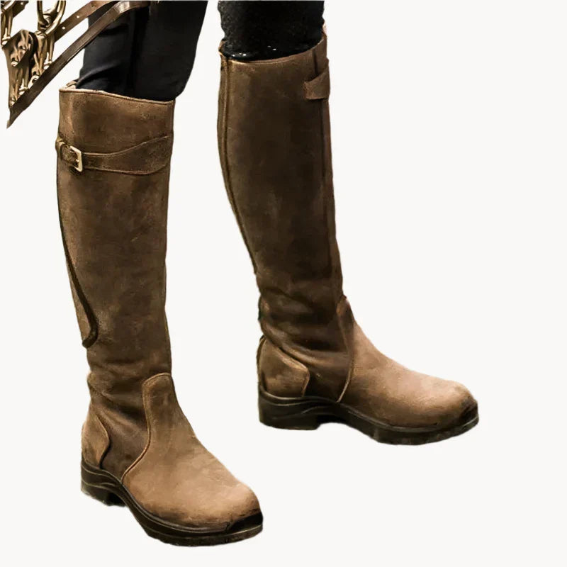Roorana | Bottes élégantes avec ceinture pour femmes