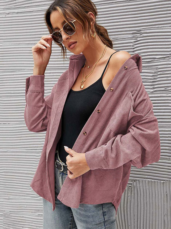 Luonnala | Manteau décontracté en velours côtelé pour femmes