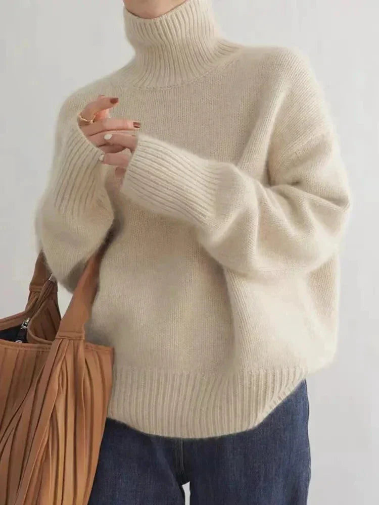 Viarrasa | Pull à col roulé en maille douce et confortable