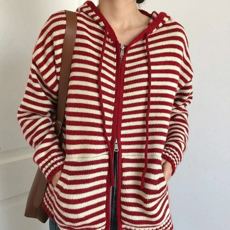 Muellesa | Pull Rayé Décontracté pour Femmes