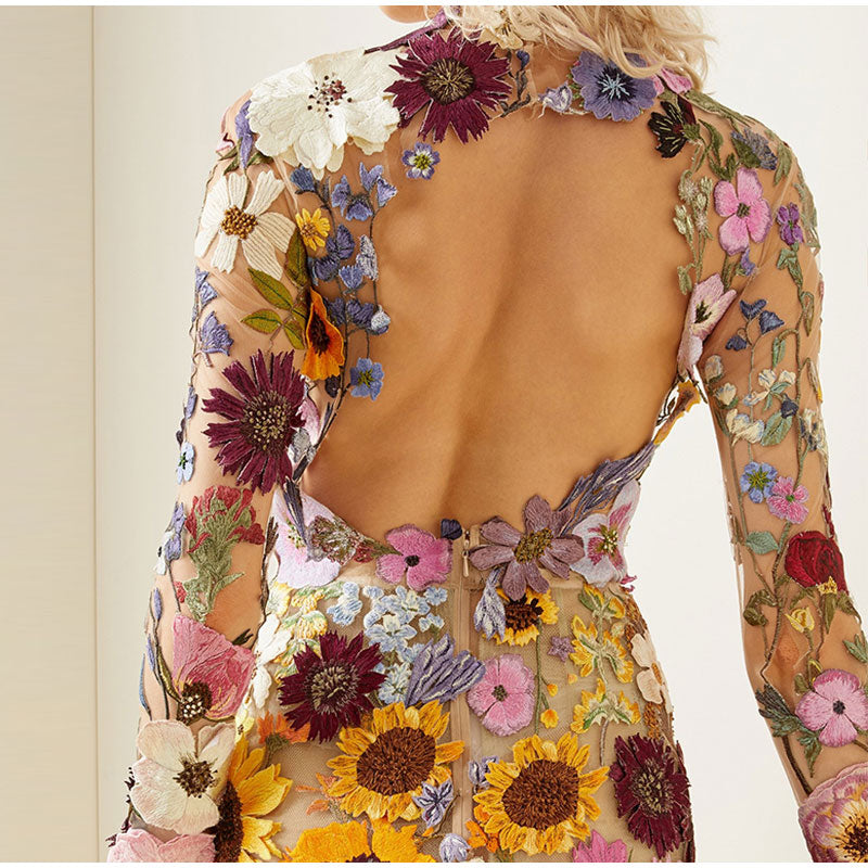 Saevala | Robe élégante à motifs floraux pour femmes
