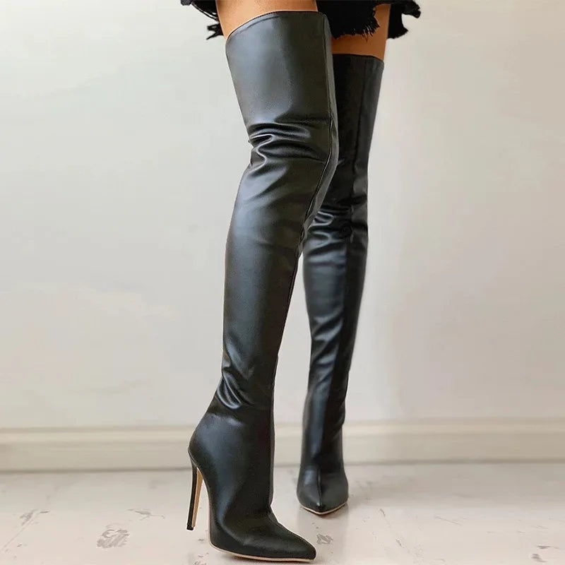 Naenasa | Botte Haute À Talon Pour Femmes