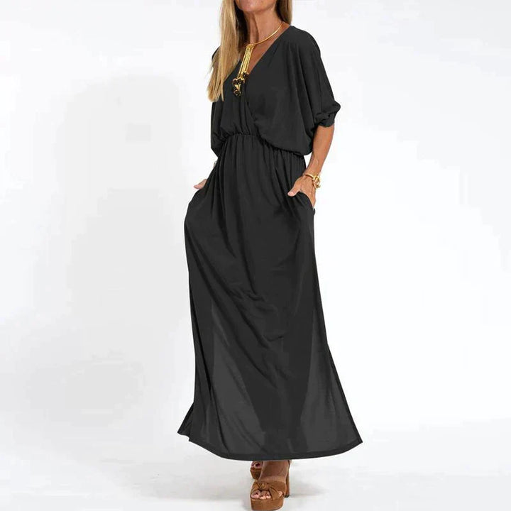 Ounaxa | Maxi-robe boho élégante avec bande à la taille