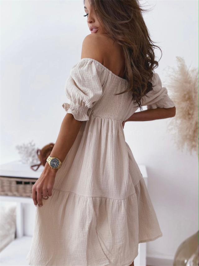Liriama | Robe Longue Épaule Dégagée Femme