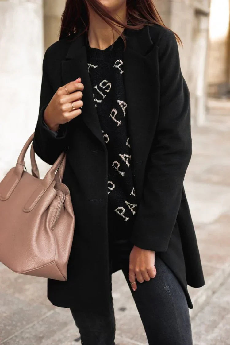 Moonna | Manteau Laine Élégant pour Femmes