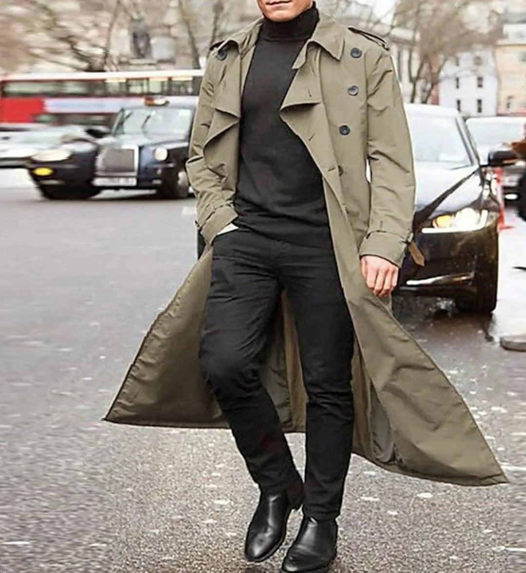 Saayam | Trench-coat élégant imperméable pour hommes