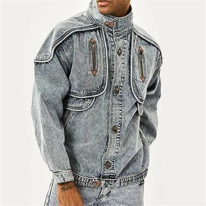 Aayas | Veste en denim moderne pour hommes