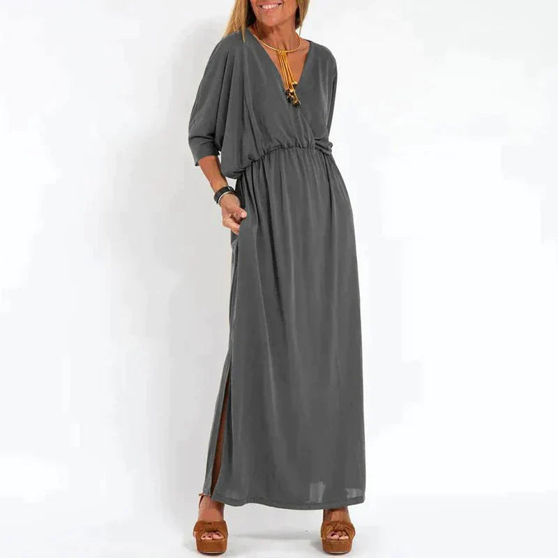 Ounaxa | Maxi-robe boho élégante avec bande à la taille