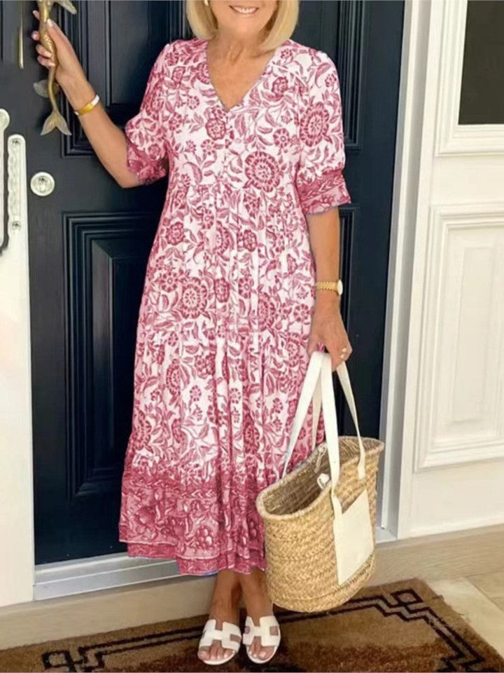 Muayasa | Robe à fleurs décontractée pour femme