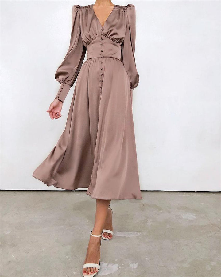 Noellema | Robe satinée élégante pour femmes