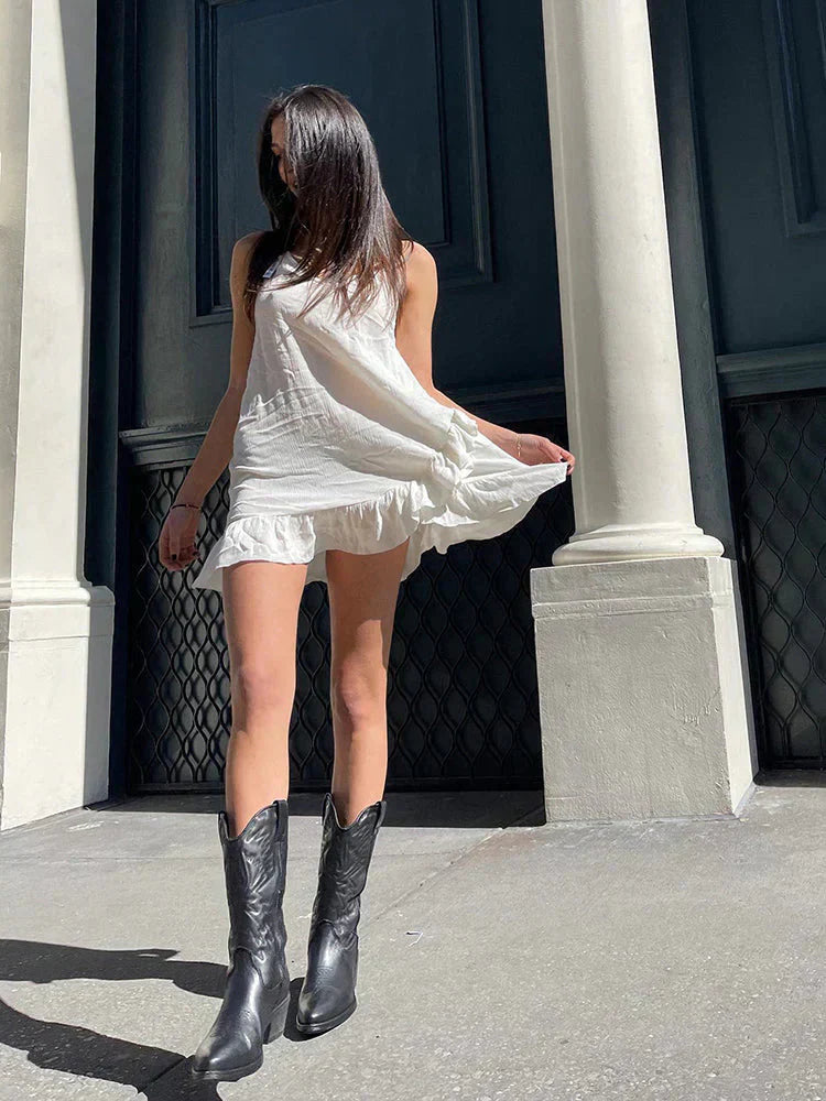 Raenara | Bottes métalliques audacieuses pour femmes