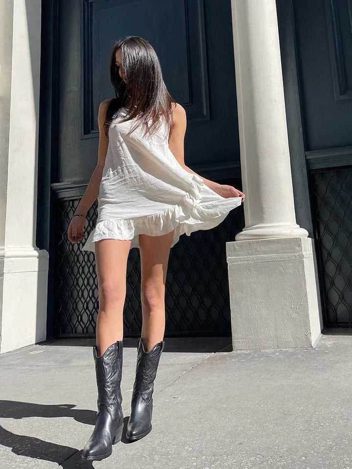 Raenara | Bottes métalliques audacieuses pour femmes