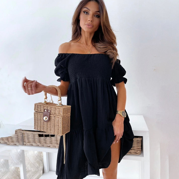 Liriama | Robe Longue Épaule Dégagée Femme