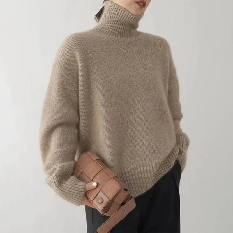 Viarrasa | Pull à col roulé en maille douce et confortable