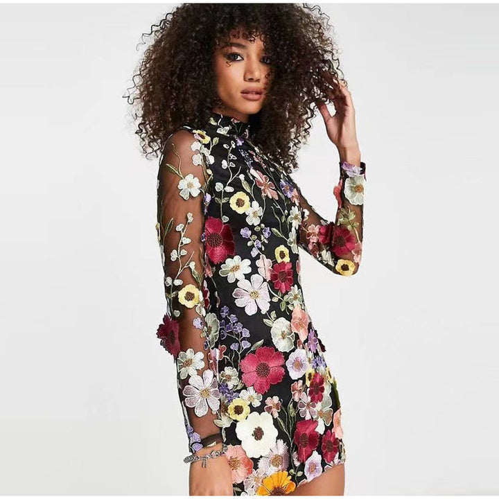 Saevala | Robe élégante à motifs floraux pour femmes