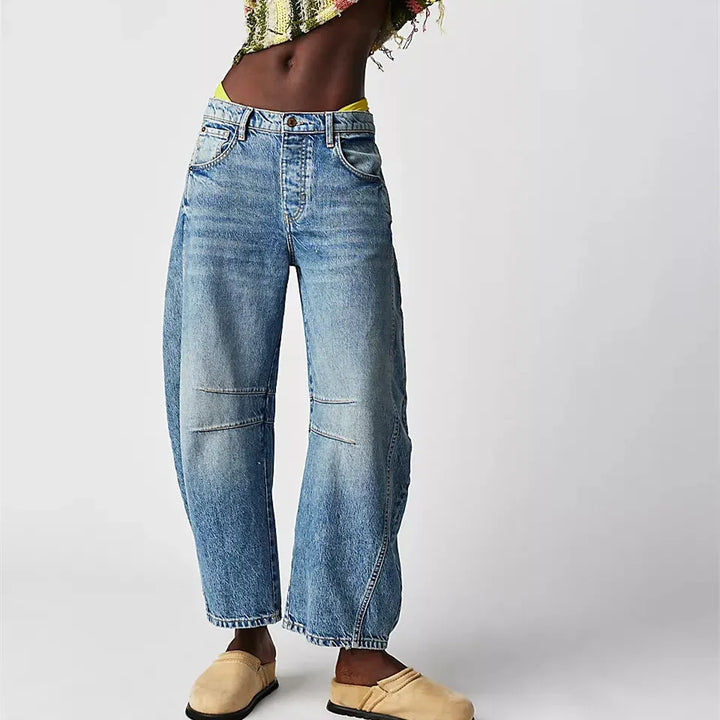 Soayana | Jean taille haute vintage pour femmes