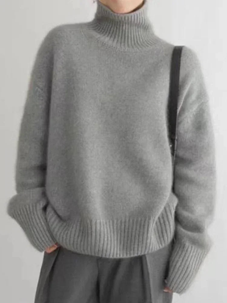 Viarrasa | Pull à col roulé en maille douce et confortable