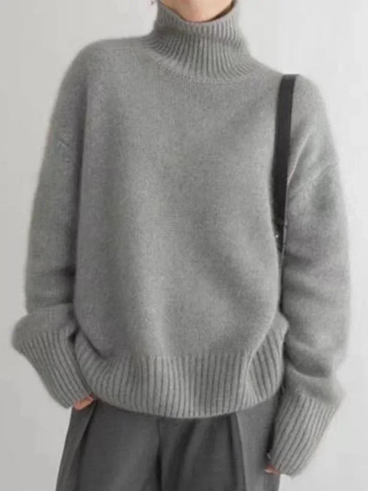 Viarrasa | Pull à col roulé en maille douce et confortable