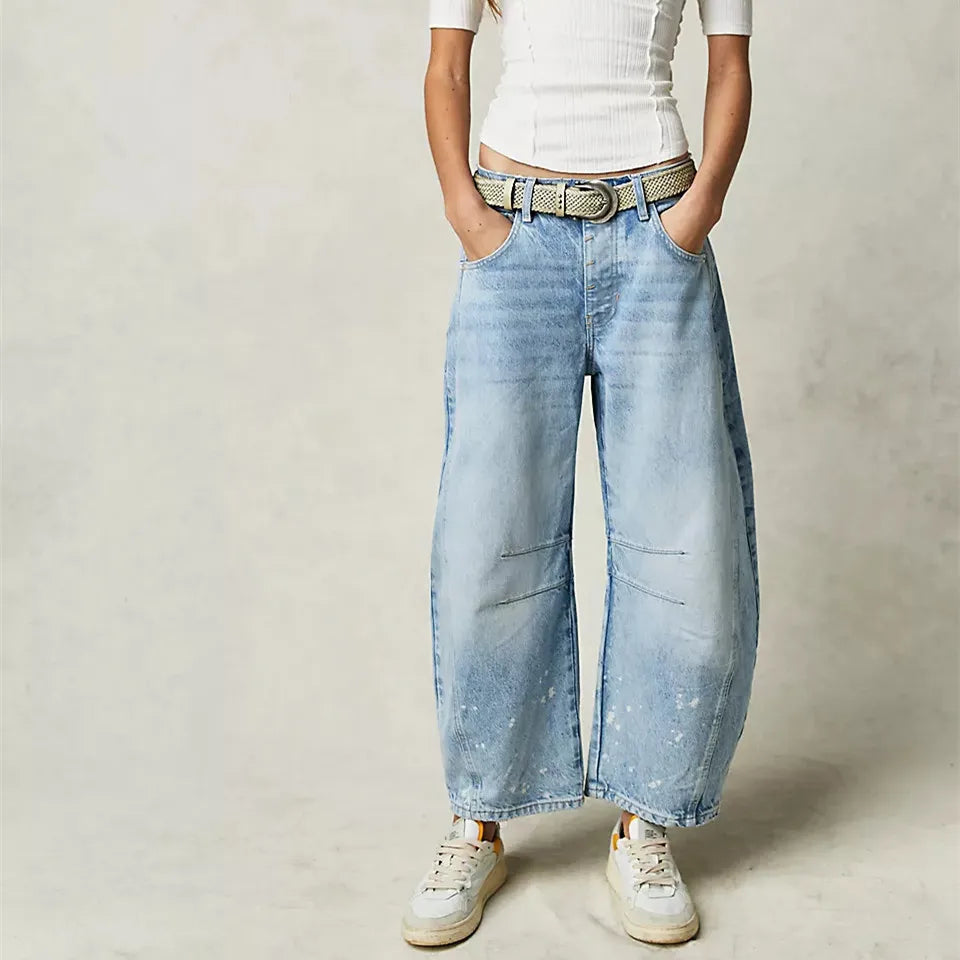 Soayana | Jean taille haute vintage pour femmes