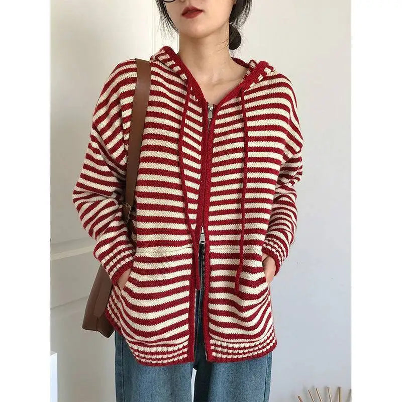 Muellesa | Pull Rayé Décontracté pour Femmes