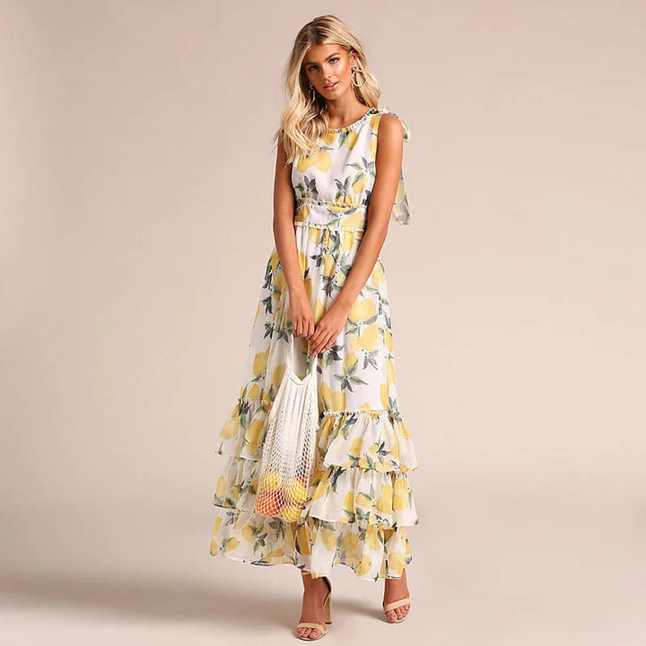 Neirana | Robe Imprimée Sexy Sans Manches Femme