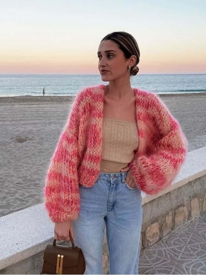 Molinera | Pull ouvert rayé
