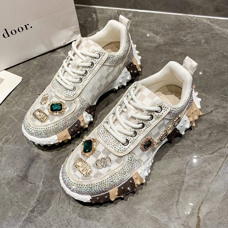 Viriama | Chaussures en diamant strass